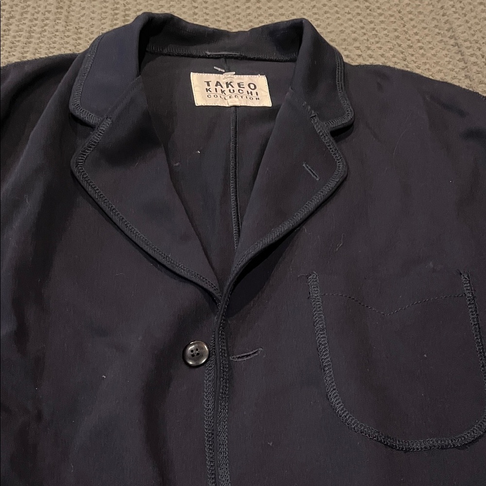 Men’s Takeo Kikuchi Navy Jacket - Picture 2 of 11